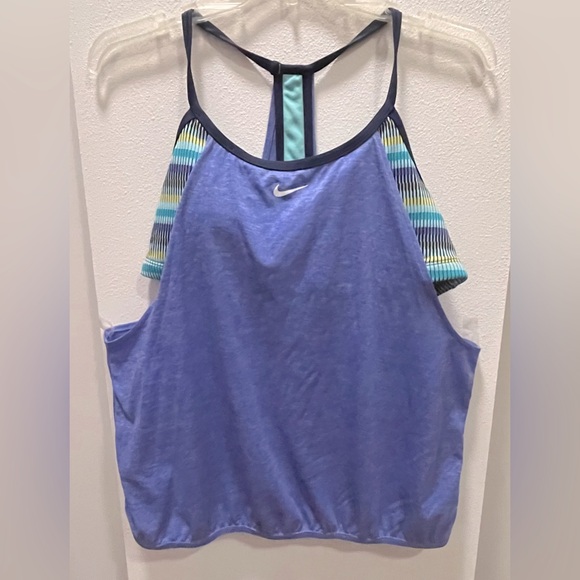Pre-Owned Nike Women's Swim Layered Tankini Top - Picture 1 of 5